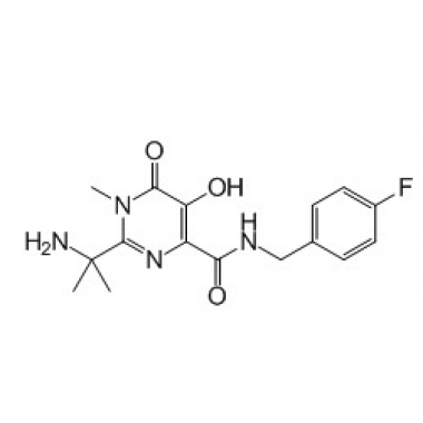 4-Pyrimidinecarboxamide, 2-(1-amino-1-methylethyl)-N-[(4-fluorophenyl)methyl]-1,6-dihydro-5-hydroxy-1-methyl-6-oxo-