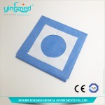 Hotsale disposable cloth surgical drapes with hole