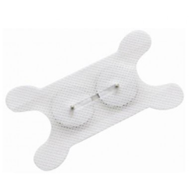 Butterfly snap button solid gel disposable button-type electrode