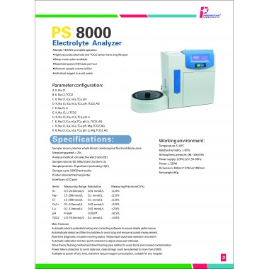 PS 8000 Electrolyte Analyzer