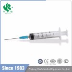 HUAFU 2017 hot selling 5ml/6ml luer slip tip hypodermic syringe with needle (CE&ISO