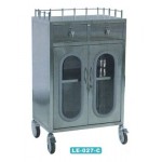 Stainless steel anaesthetic trolly