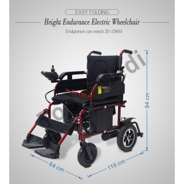 Folding aluminum power electric wheelchair for Disabled and Old people