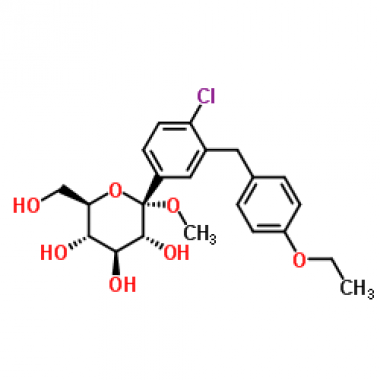 Methyl 1-C-[4-chloro-3-[(4-ethoxyphenyl)methyl]phenyl]-alpha-D-glucopyranoside [714269-57-5]