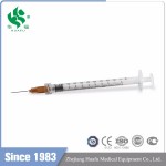 HUAFU Health Medical Consumables 1ml Disposable Plastic Syringes with Caps and Needles