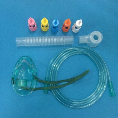 Ce & ISO Approved Hospital Medical Adjustable PVC Venturi Mask with 6 Diluters