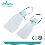 Medical disposable non rebreathing oxygen mask with reservoir bag