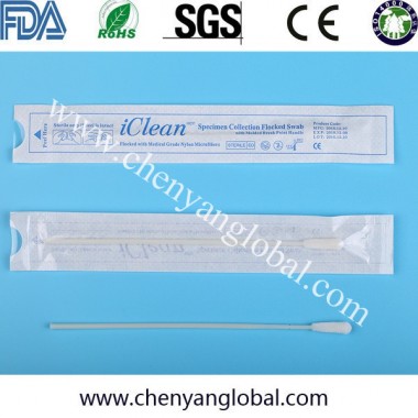 Long Plastic Handle Medical Mouth Collecting Sample Nylon Flocked Manufacturers Swab