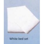 white bed set
