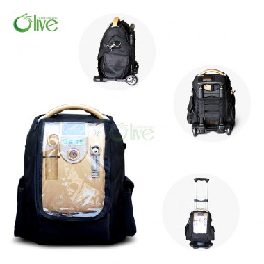 1-5L Olive Mini Portable Oxygen Concentrator for Home, Travel, Vehicles
