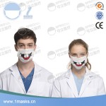 China printed colored nonwoven face funny surgical medical masks