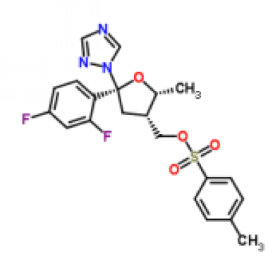 (5R-cis)-Toluene-4-sulfonic acid 5-(2,4-difluorophenyl)-5-(1H-1,2,4-triazol-1-yl)methyltetrahydrofuran-3-ylmethyl ester [149809-43-8]