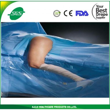 Disposable Orthopedic Surgery Hip Drape With Pouch