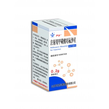 Pefloxacin Mesylate for Injection