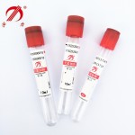 Disposable glass plain vacuum blood collection tube