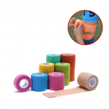 Non-woven medical comfortable colored cohesive bandage