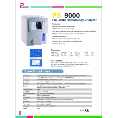 PS 9000 Full-Auto Hematology Analyzer
