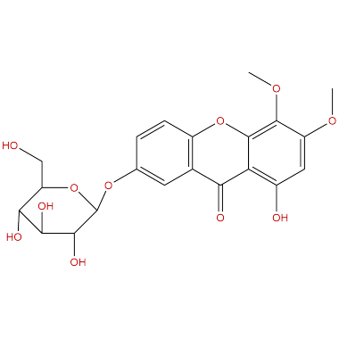 1,7-dihydroxy-3,4-dimethoxylxanthone-7-O-Veratriloside