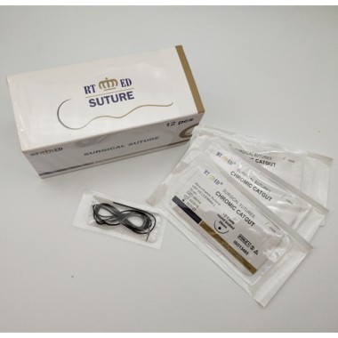 surgical absorbable suture chromic catgut with needle