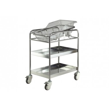 Stainless steel medical crib for new born baby