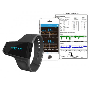 Checkme O2 wireless wrist pulse oximeter