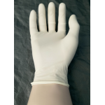 Latex examination gloves powder free polymer coated