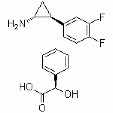 1R,2S)-2-(3,4-Difluorophenyl) cyclopropanaminium (2R)-hydroxy(phenyl) ethanoate